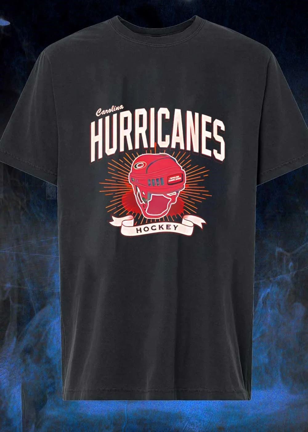 Carolina Hurricanes Hockey Red Helmet Racer shirt