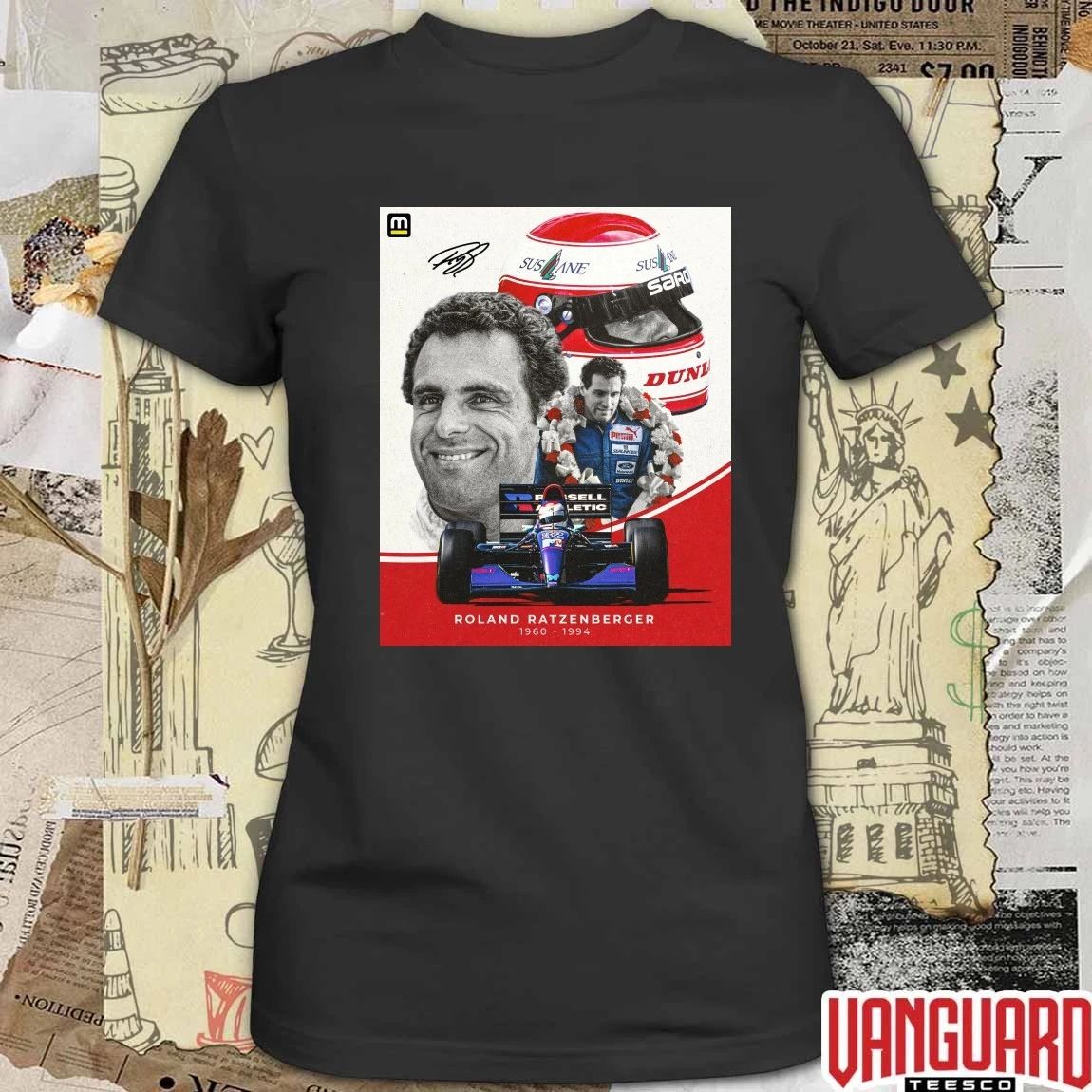 Remember Roland Ratzenberger 1960 1994 Poster Signature Formula One Racing Legend t-shirt