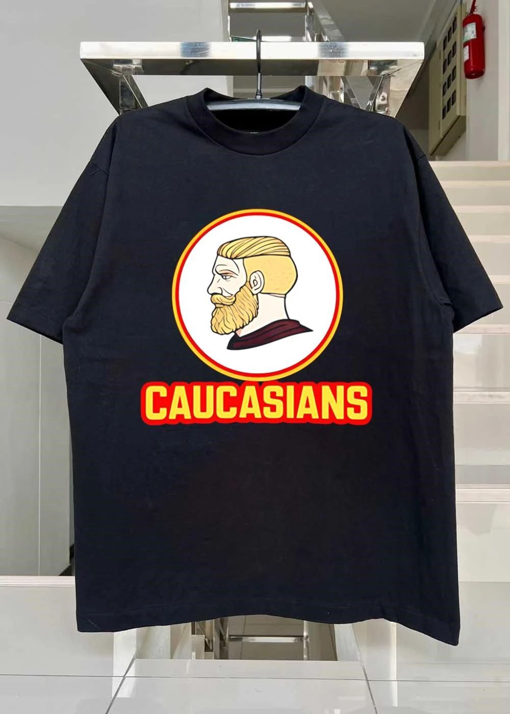 Nordic Chad Meme Caucasians Graphic Men T-Shirt
