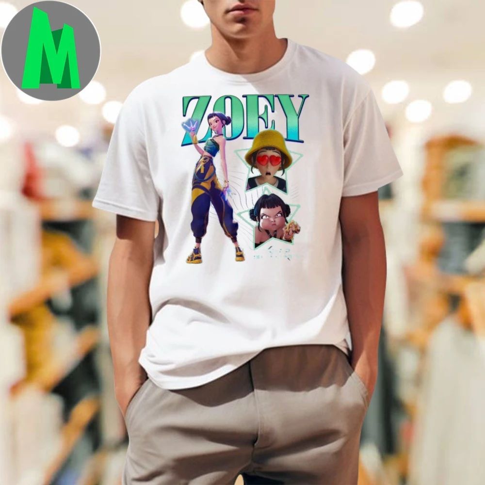 Zoey Showcase Retro Neon Poster Shirt