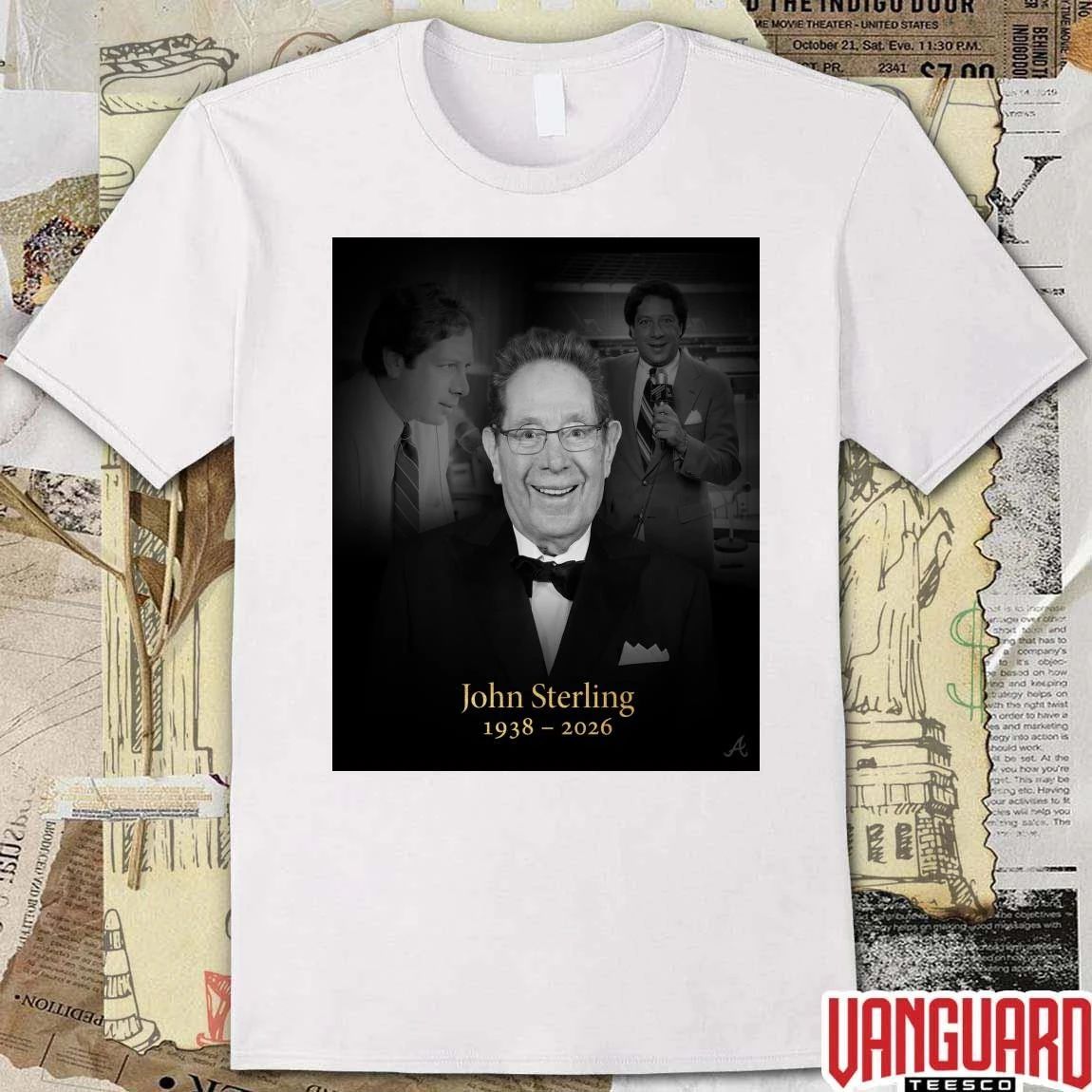 John Sterling 1938 – 2026 Atlanta Braves t-shirt