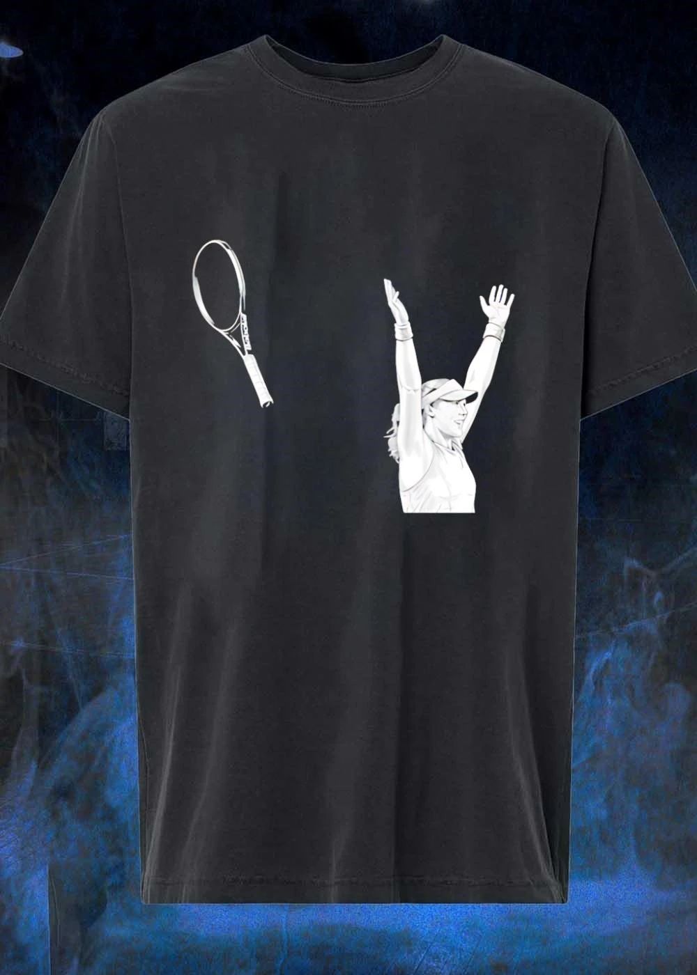 Babolat Victory Tennis Player Arms Raised Celebration T-Shirt