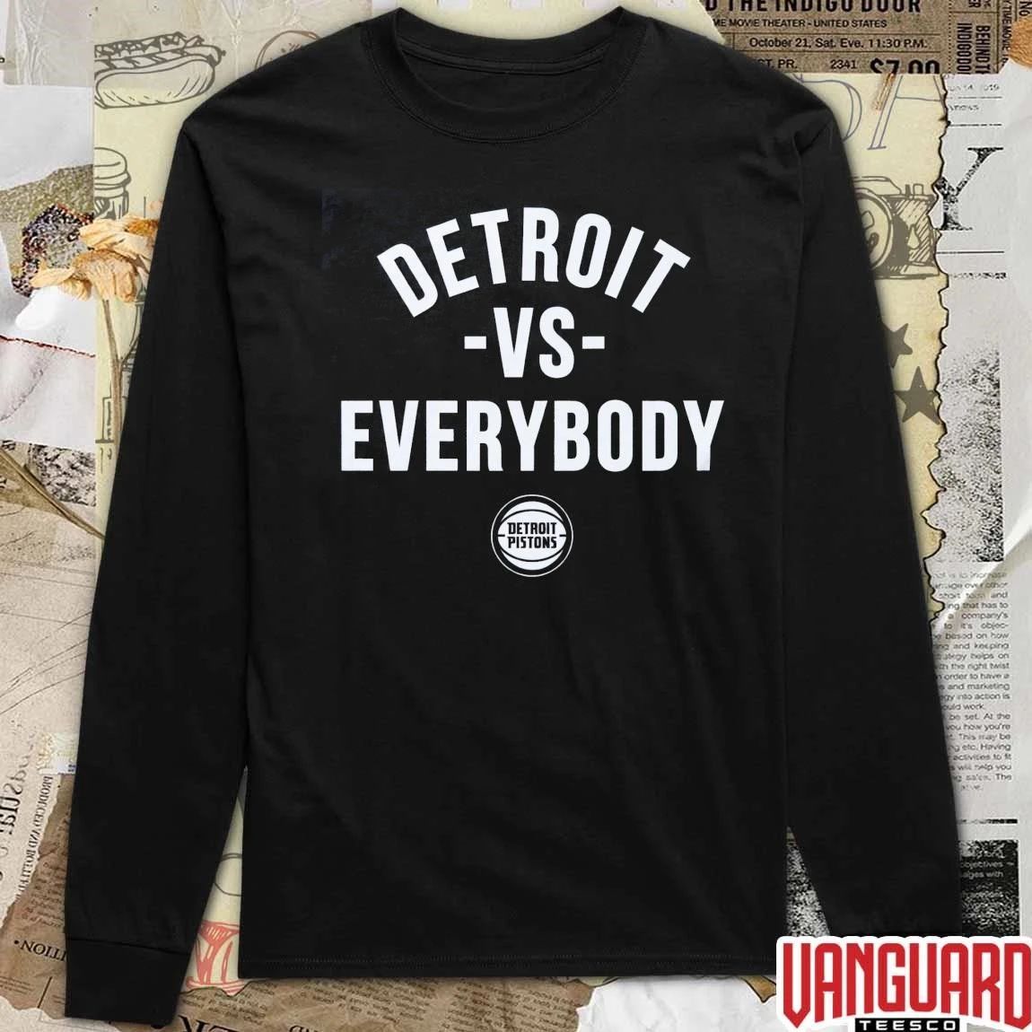 Detroit Vs Everybody Detroit Pistons 2026 NBA Playoffs Basketball t-shirt