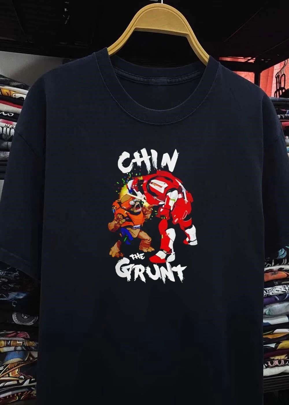 Spartan Punching Unggoy Chin the Grunt T-Shirt