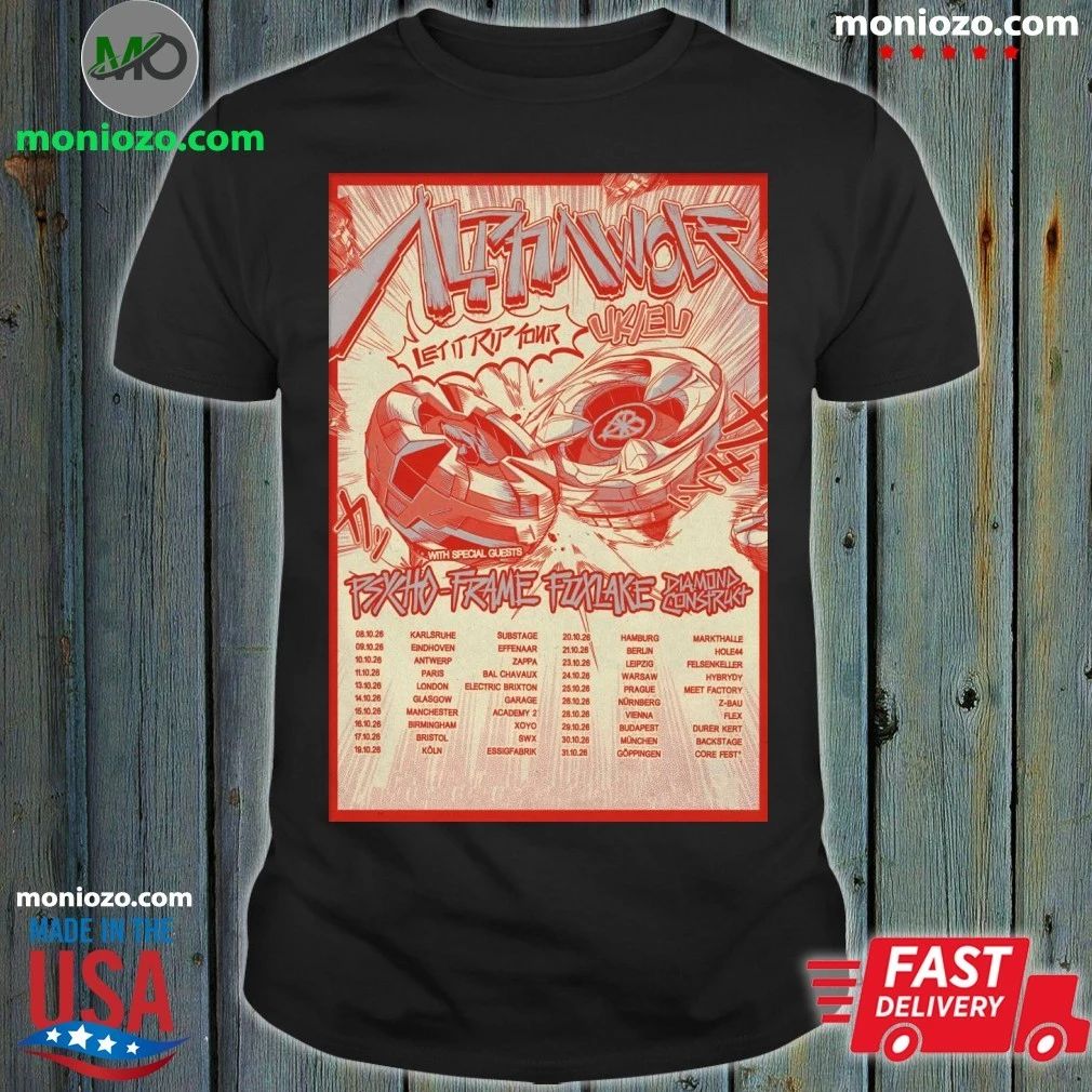 Alpha Wolf Let It RIP EUROPE-UK 2026 Tour Poster Shirt – Perfect Gift for Men & Women