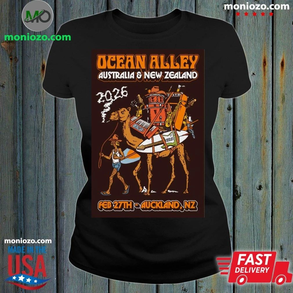 Ocean Alley 2026 AUS NZ Tour Limited Edition NZ Tour Poster T-Shirt