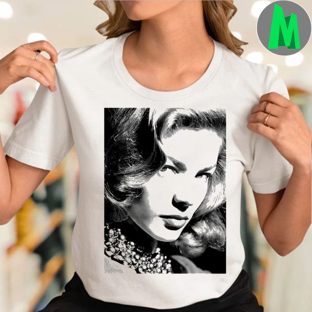 Old Hollywood Art Portraits Lauren Bacall Shirt