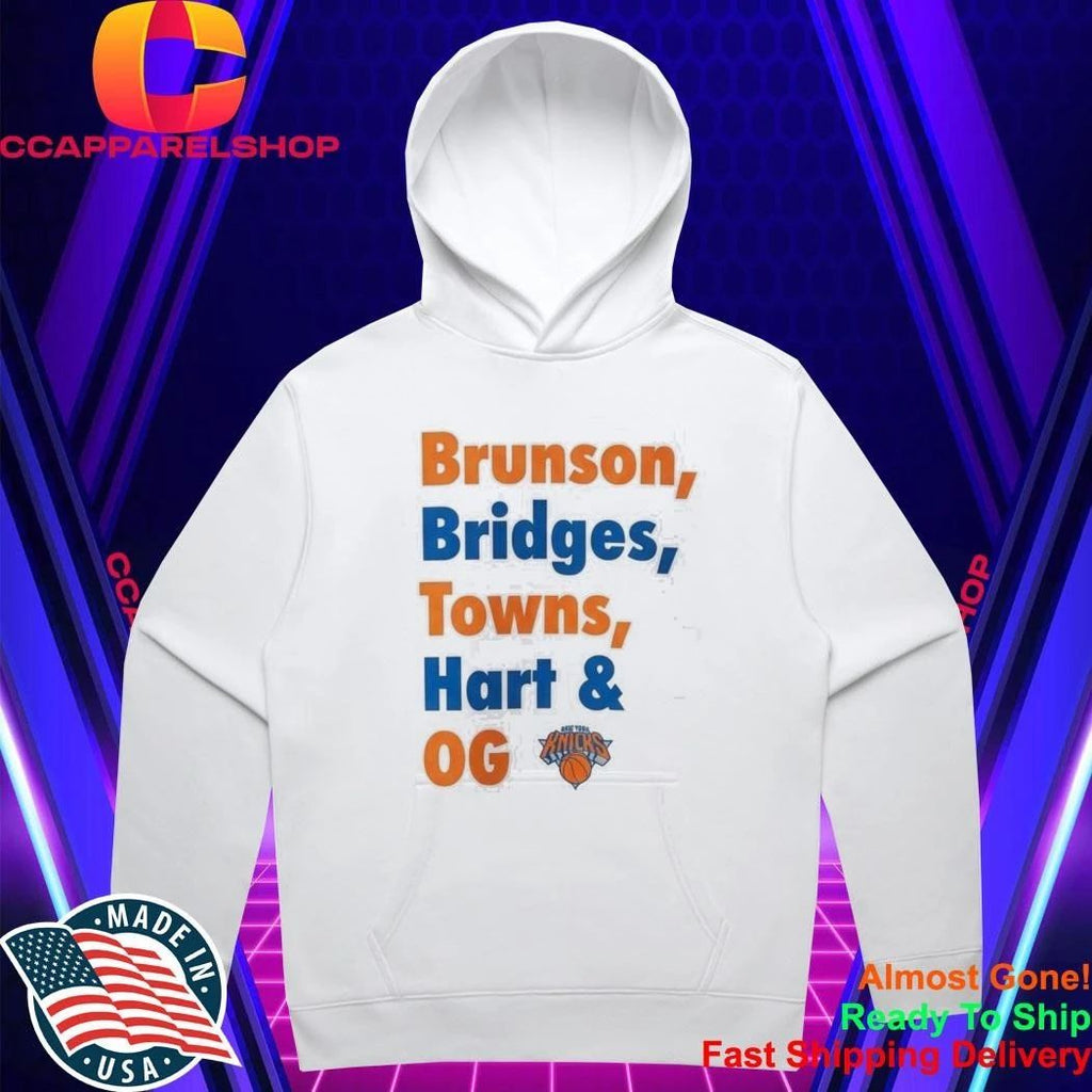 Brunson Bridges Towns Hart OG Knicks Championship Shirt