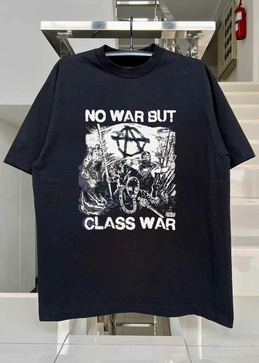 No War but Class War Anarchist Resistance Riot T-Shirt