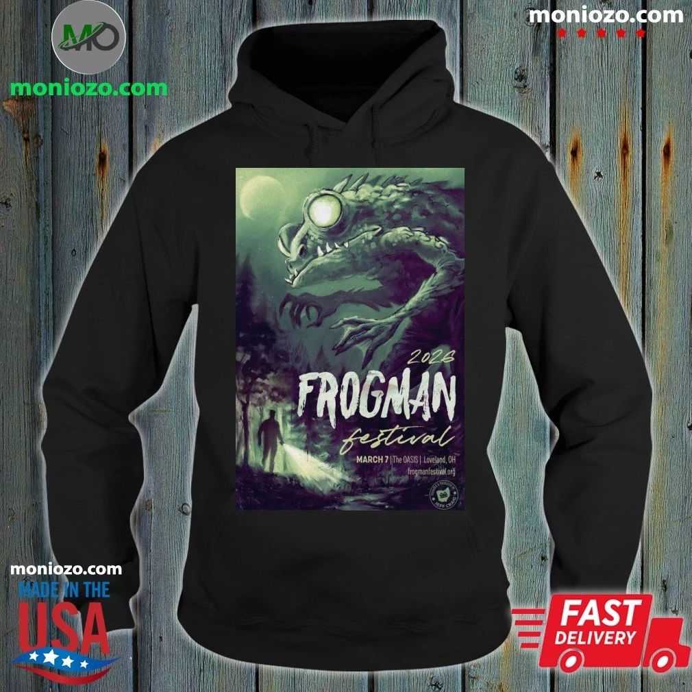 Frogman Festival Mar 7 2026 Poster Loveland, OH T-Shirt