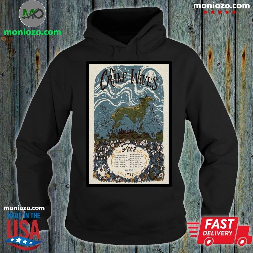 Poster The Crane Wives August 2026 Tour Shirt