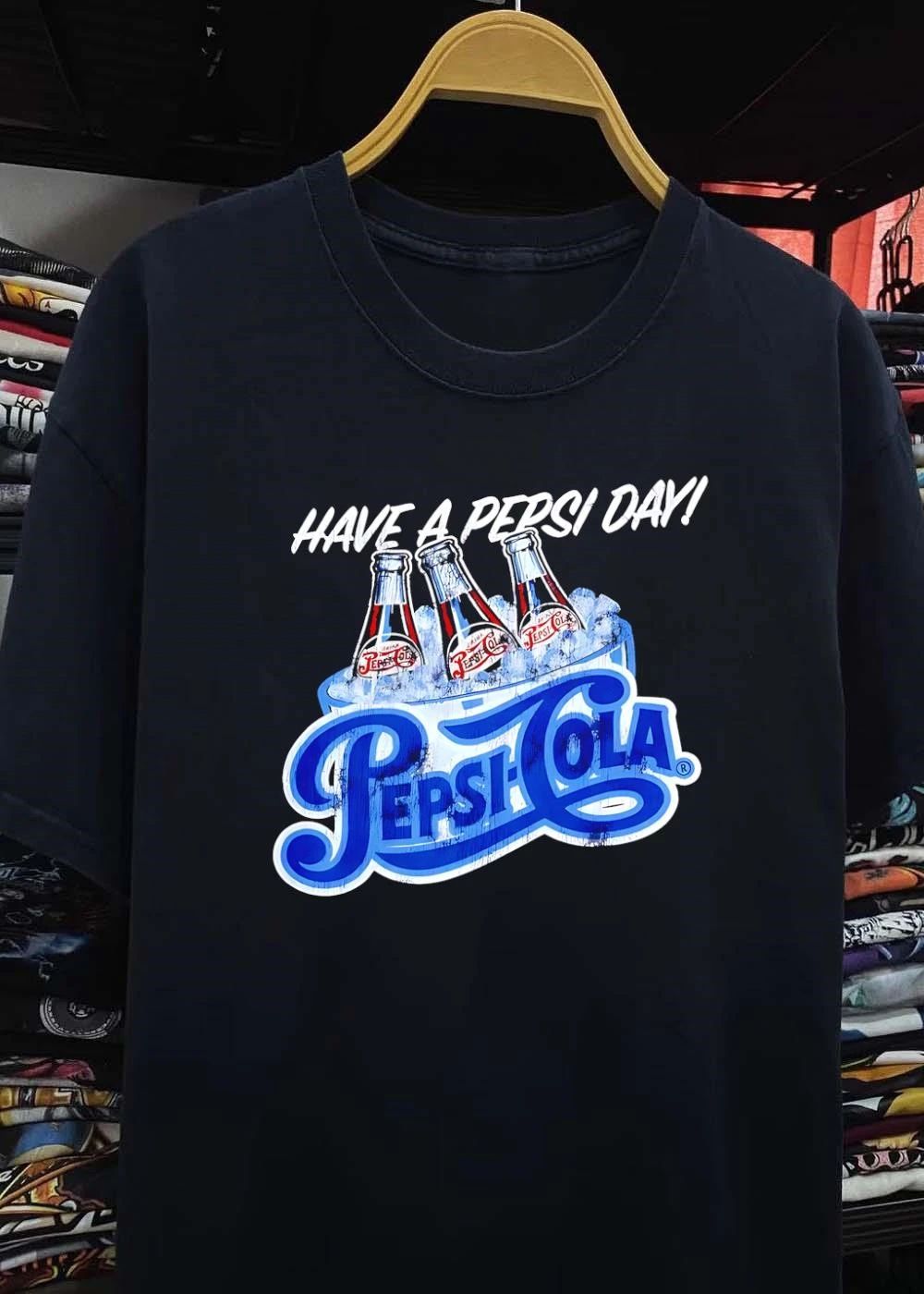 Have a Pepsi Day Bottles in Ice Cold Beverage Graphic T-Shirt