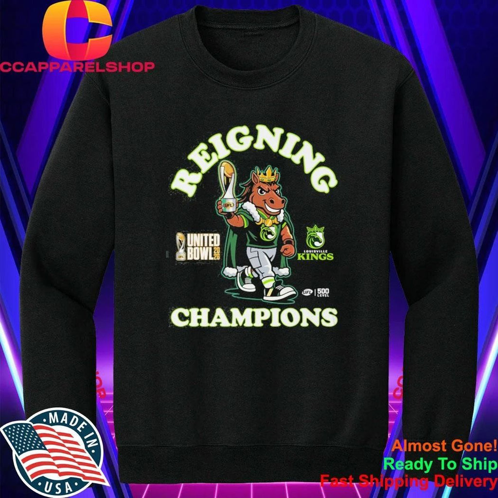 Louisville Kings UFL United Bowl 2026 Mascot WHT Shirt