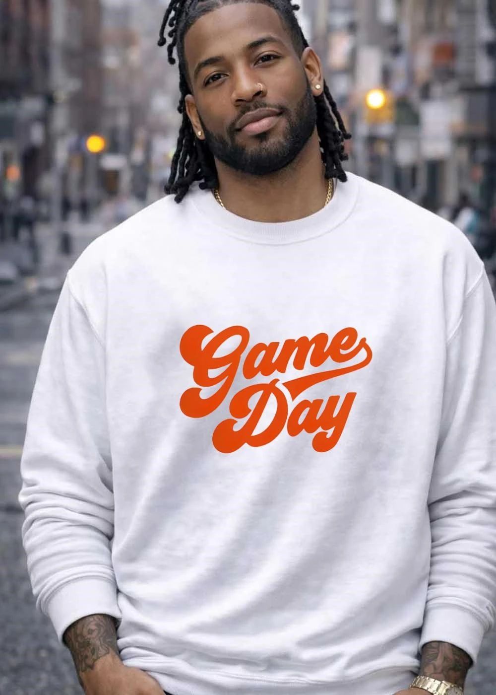 Game Day Orange style letter shirt