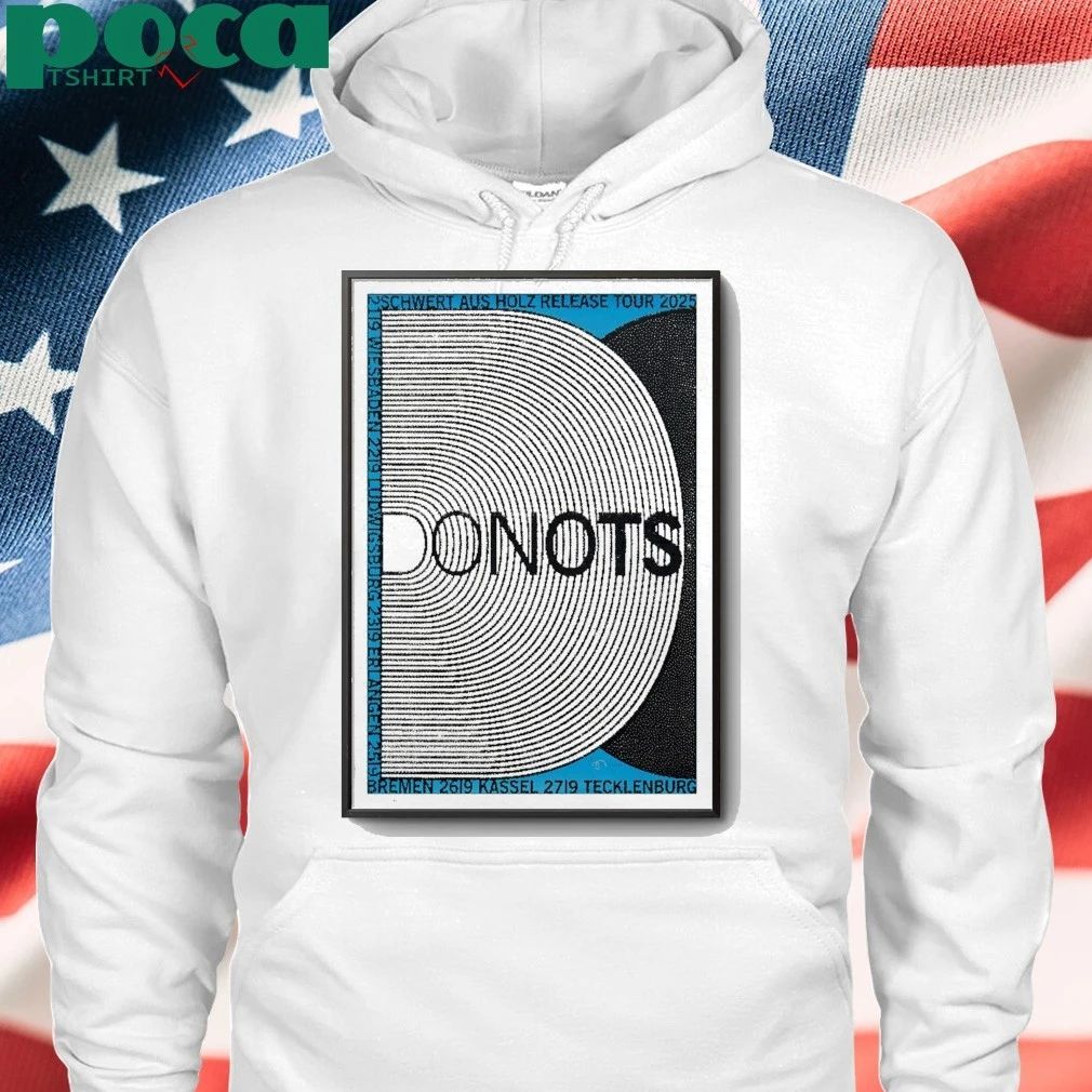 Donots Schwert Aus Holz Release Tour 2025 Poster shirt