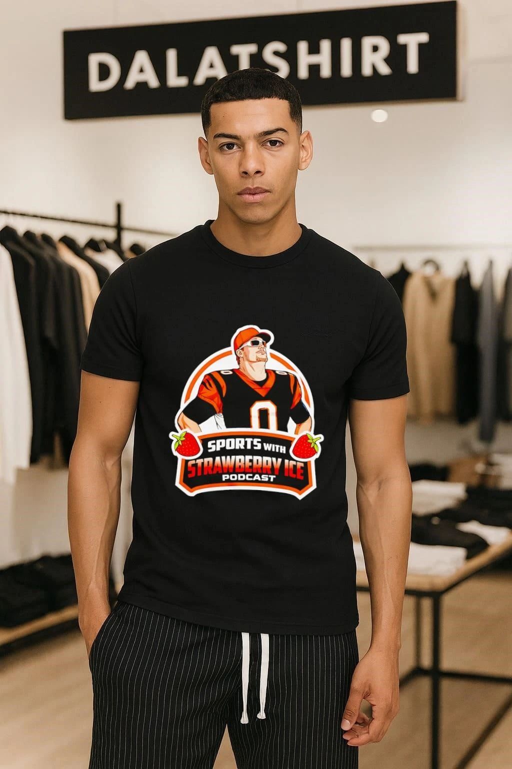 Joe Burrow Sports with Strawberry Ice shirt