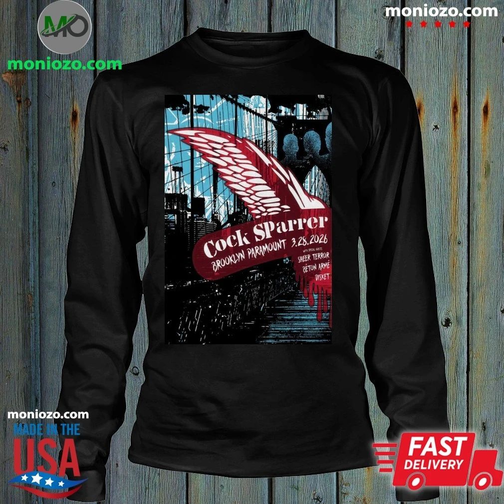 Mar 28, 2026 Cock Sparrer Concert Tour in Brooklyn, NY Poster Shirt
