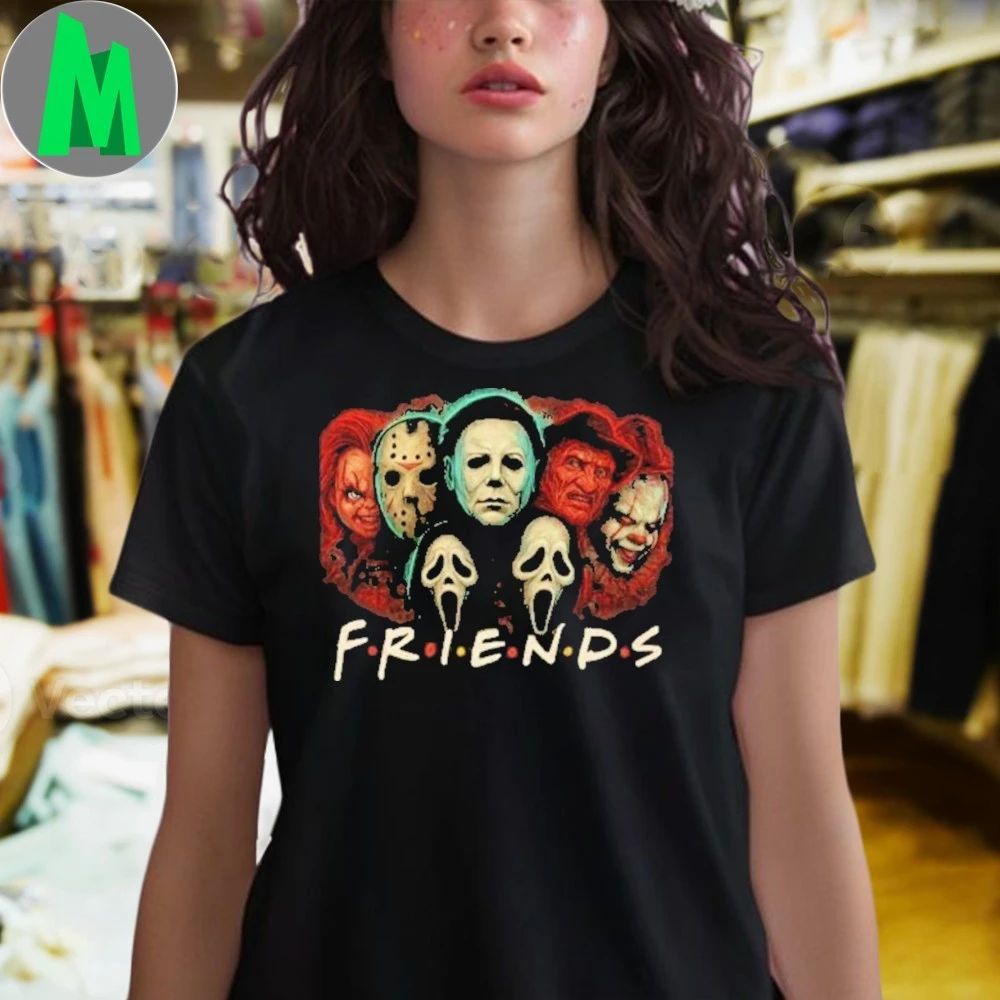 Horror Movie Parody Friends Inspired Halloween 2025 Shirt