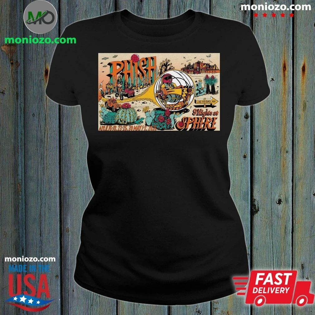 Phish At Sphere April May 2026 Las Vegas Concert Poster Shirt