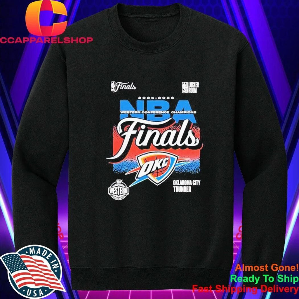 Oklahoma City Thunder 2025 2026 NBA Western Conference Champions Finals Shirt