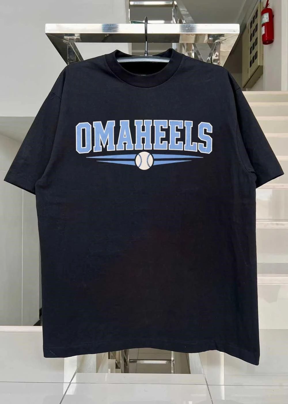OMAHEELS Fans Gear Up in this Omaha Tar Heels Baseball T-Shirt