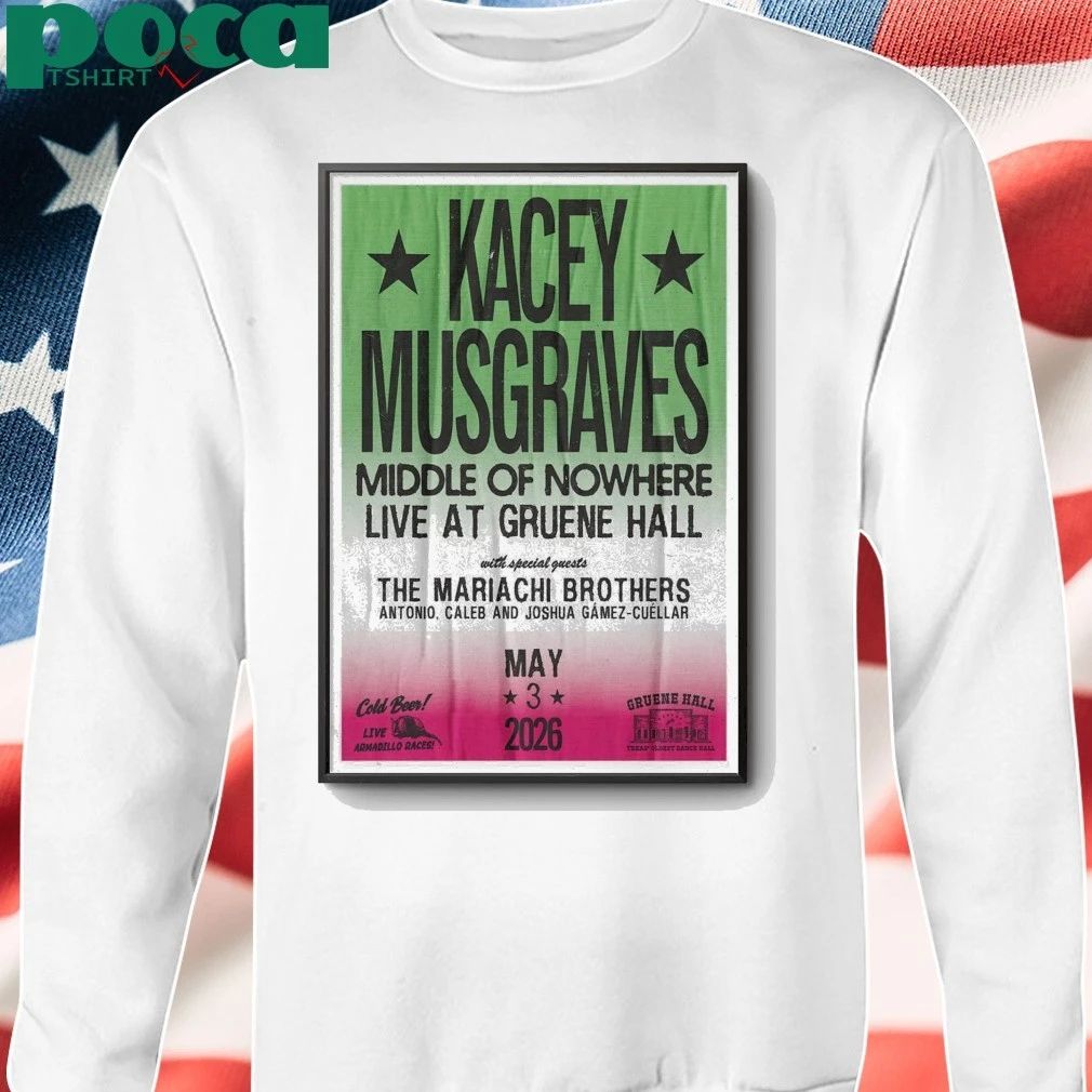 May 3 2026 Poster Kacey Musgraves New Braunfels, TX TOUR shirt