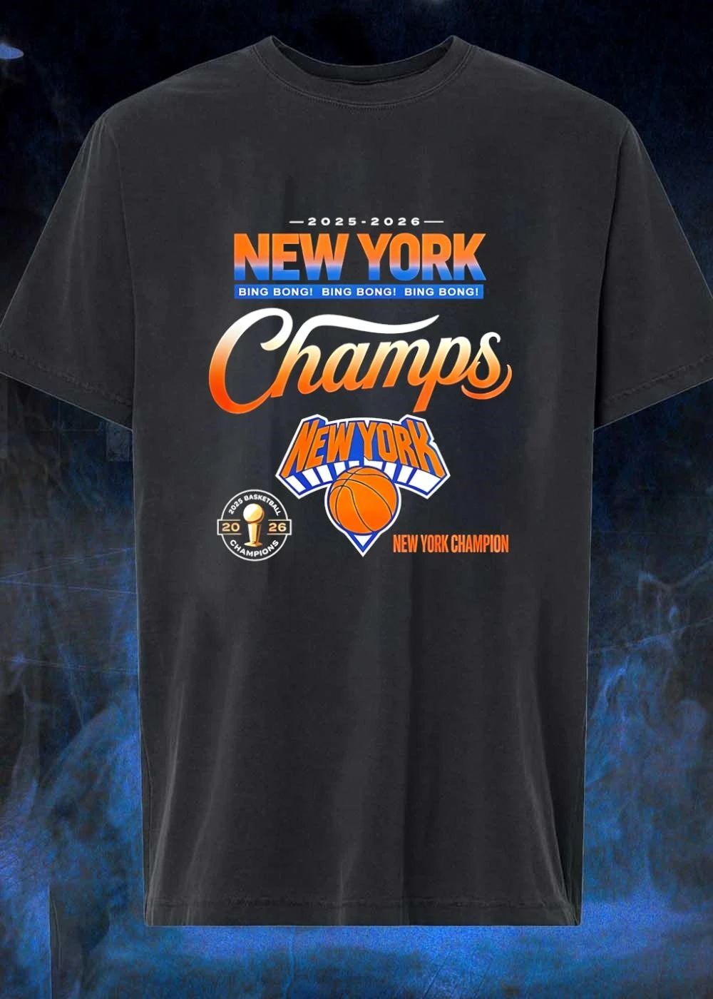 Bing Bong 2025 2026 New York Champs Basketball Champion T-Shirt
