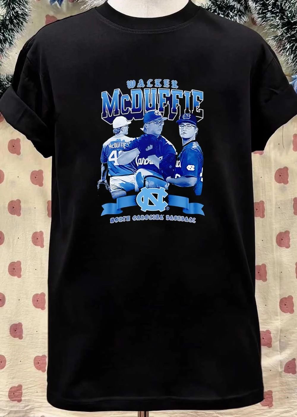 North Carolina Baseball Walker McDuffie Pitching North Carolina Baseball T-Shirt