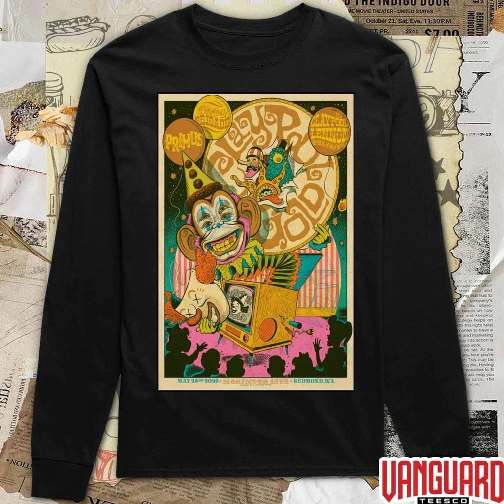 Primus Claypool Gold Tour May 23 2026 Redmond, Washington Poster t-shirt