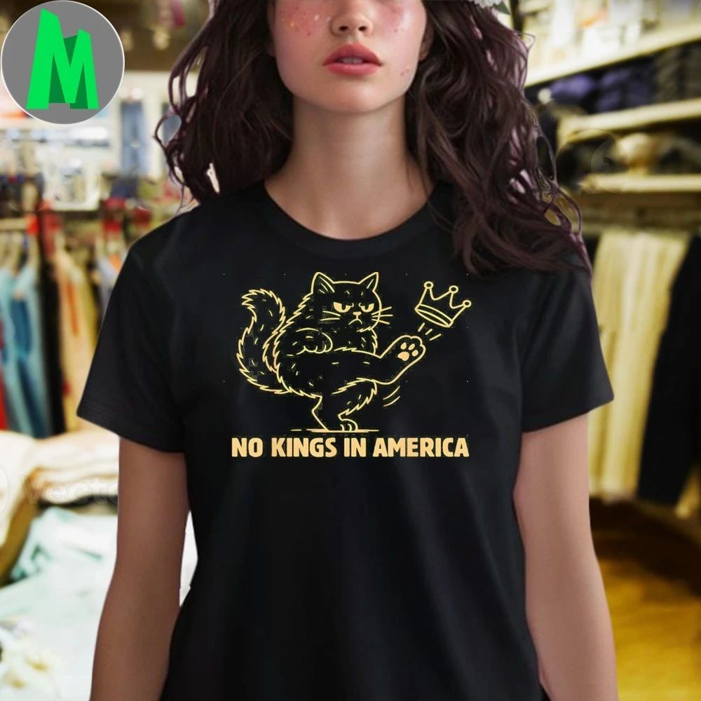 Black Cats No Kings In America Shirt