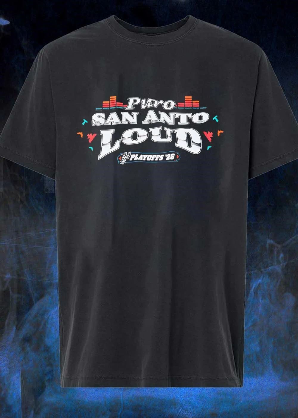 Spurs Playoffs 2026 Puro San Anto Loud Basketball T-Shirt