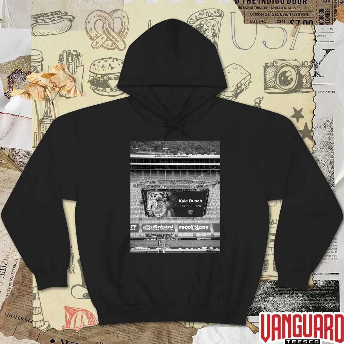 Kyle Busch 1985 – 2026 Bristol Motor Speedway Poster t-shirt