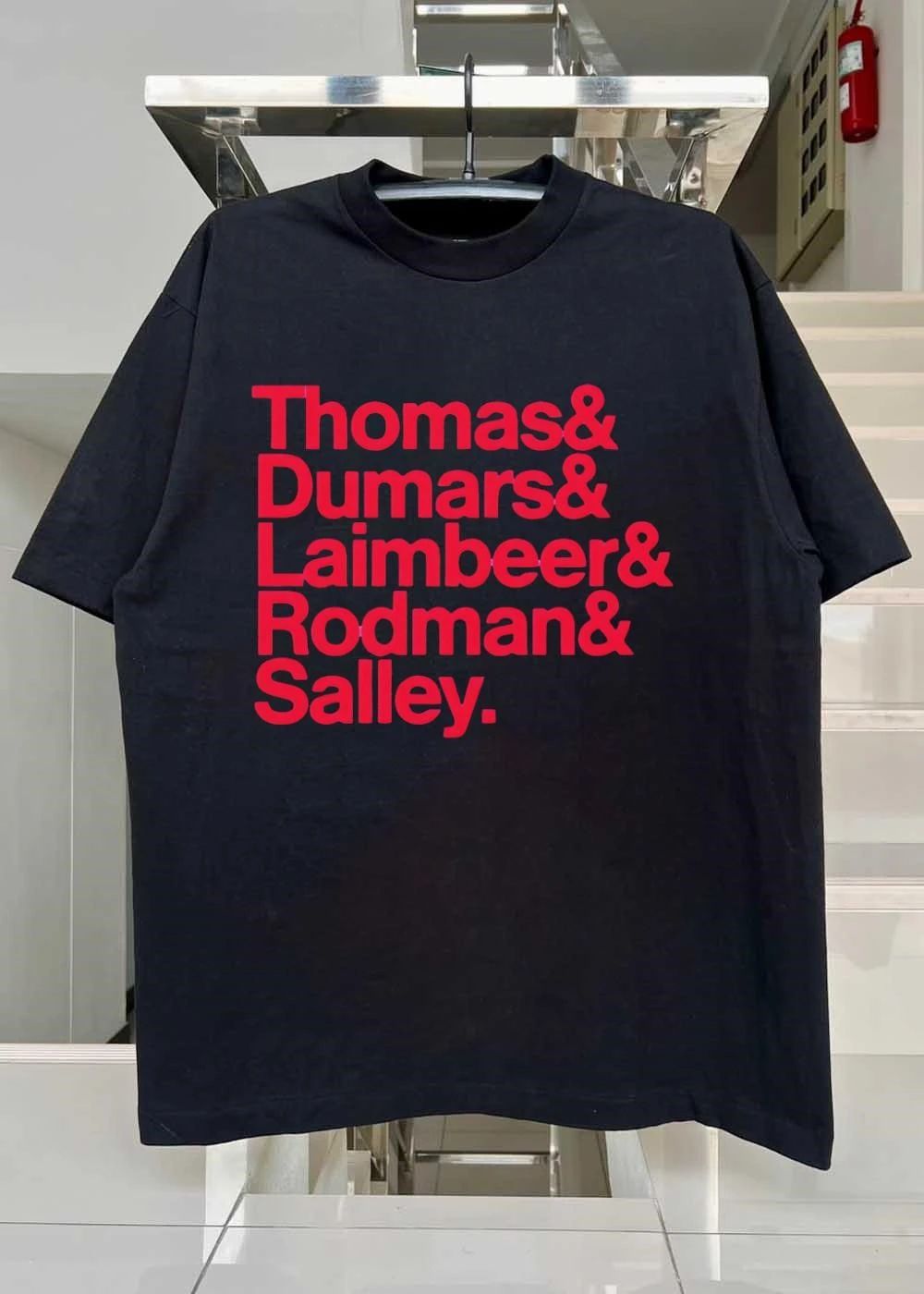 Detroit Pistons Legend Players Thomas Dumars Laimbeer Rodman Salley T-Shirt