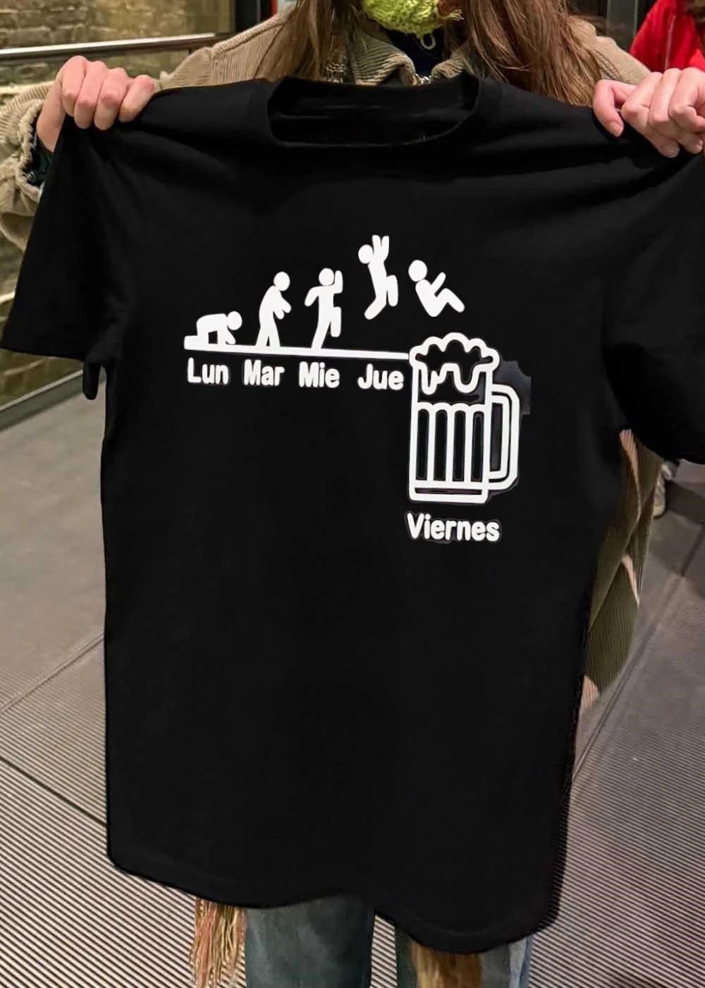 Evolution of the Week to Friday Beer Drinker Funny T-Shirt