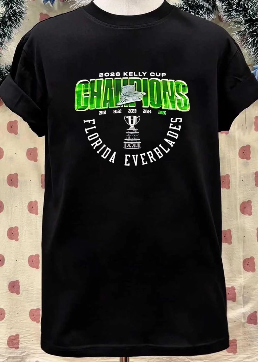 2026 Kelly Cup Champions 2012 2022 2023 2024 Florida Everblades T-Shirt