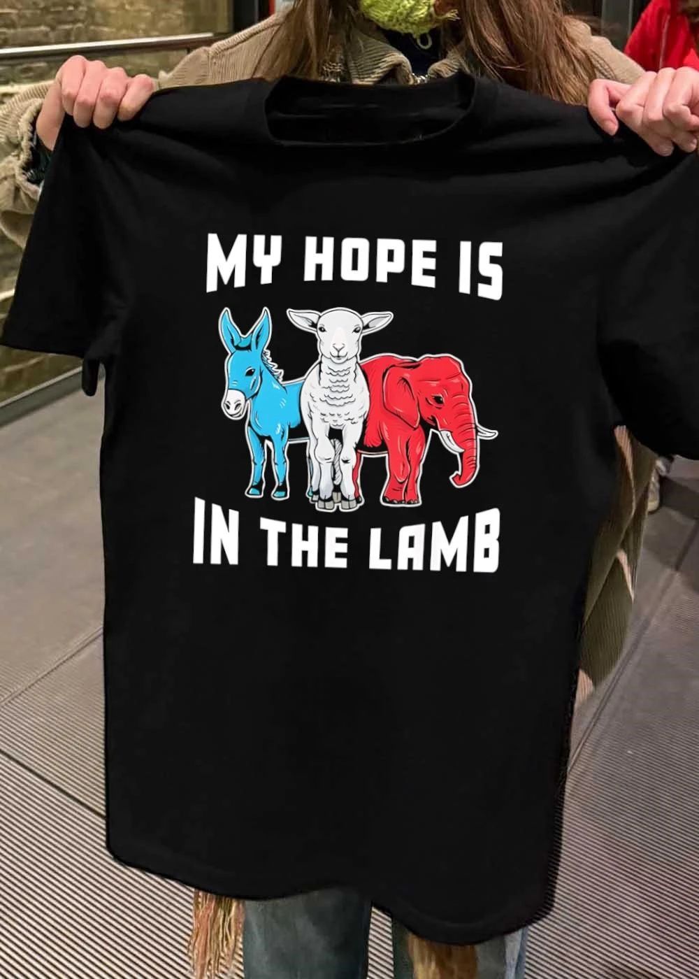 My Hope Is in the Lamb Christian Political Faith Donkey Elephant 2026 shirt