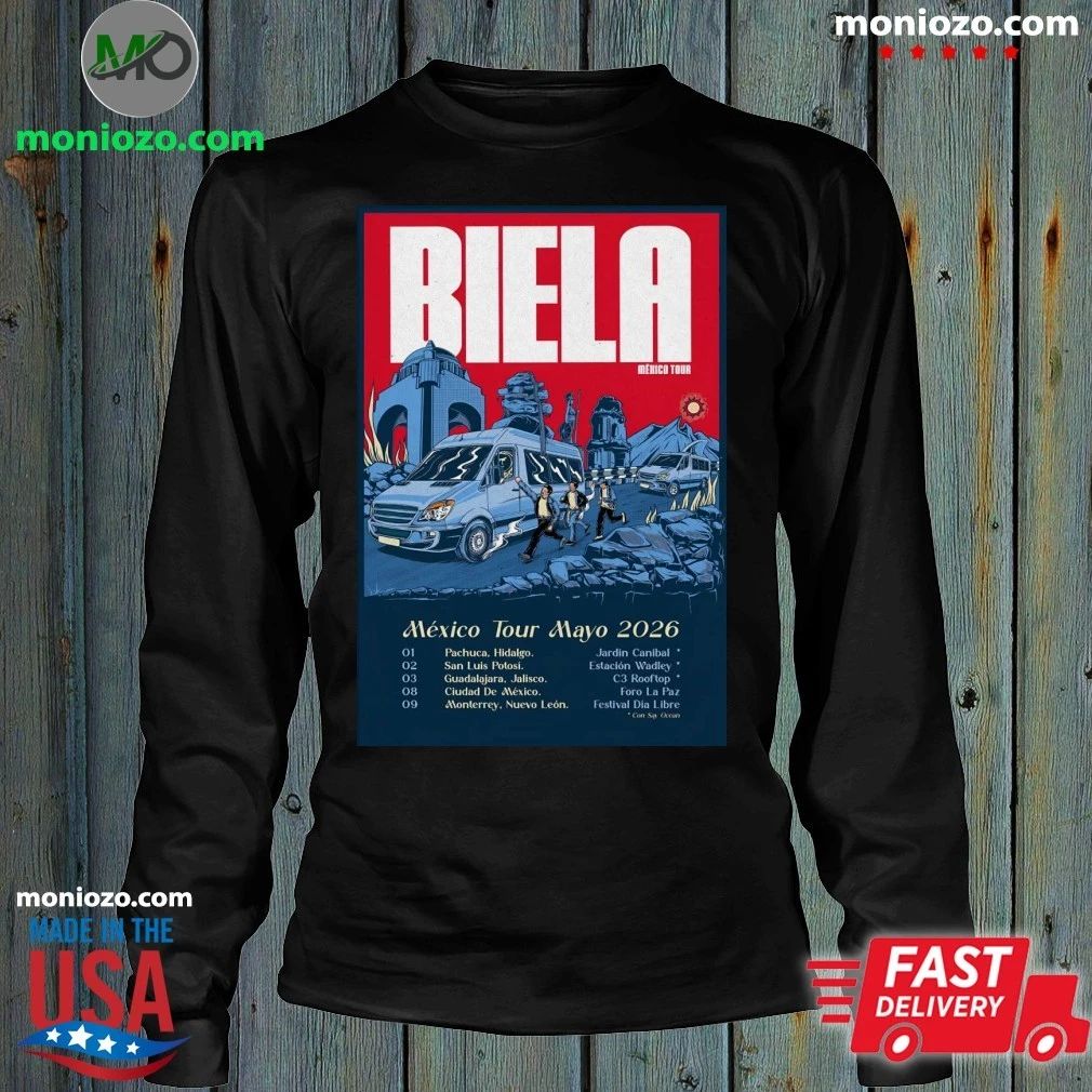 Biela Tour Mexico Mayo 2026 Poster Shirt