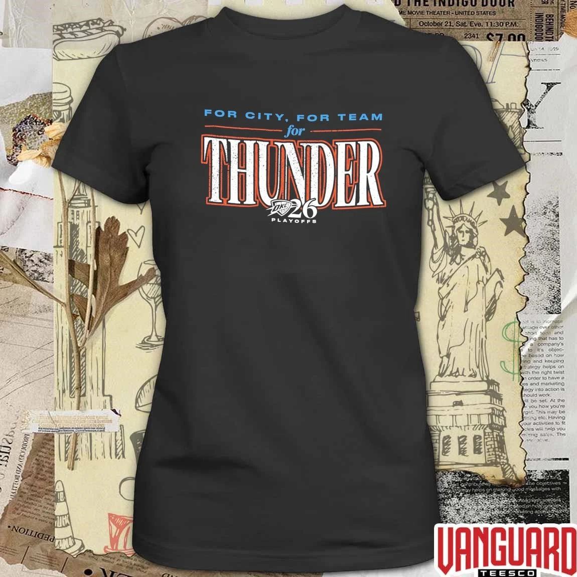 For City For Team For Thunder Oklahoma City Thunder 2026 NBA Playoffs t-shirt