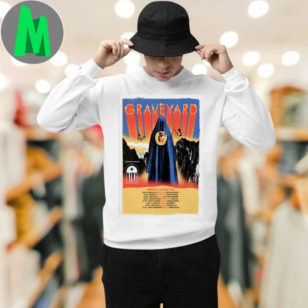 Original Graveyard America Latina 2026 Shows Poster Shirt