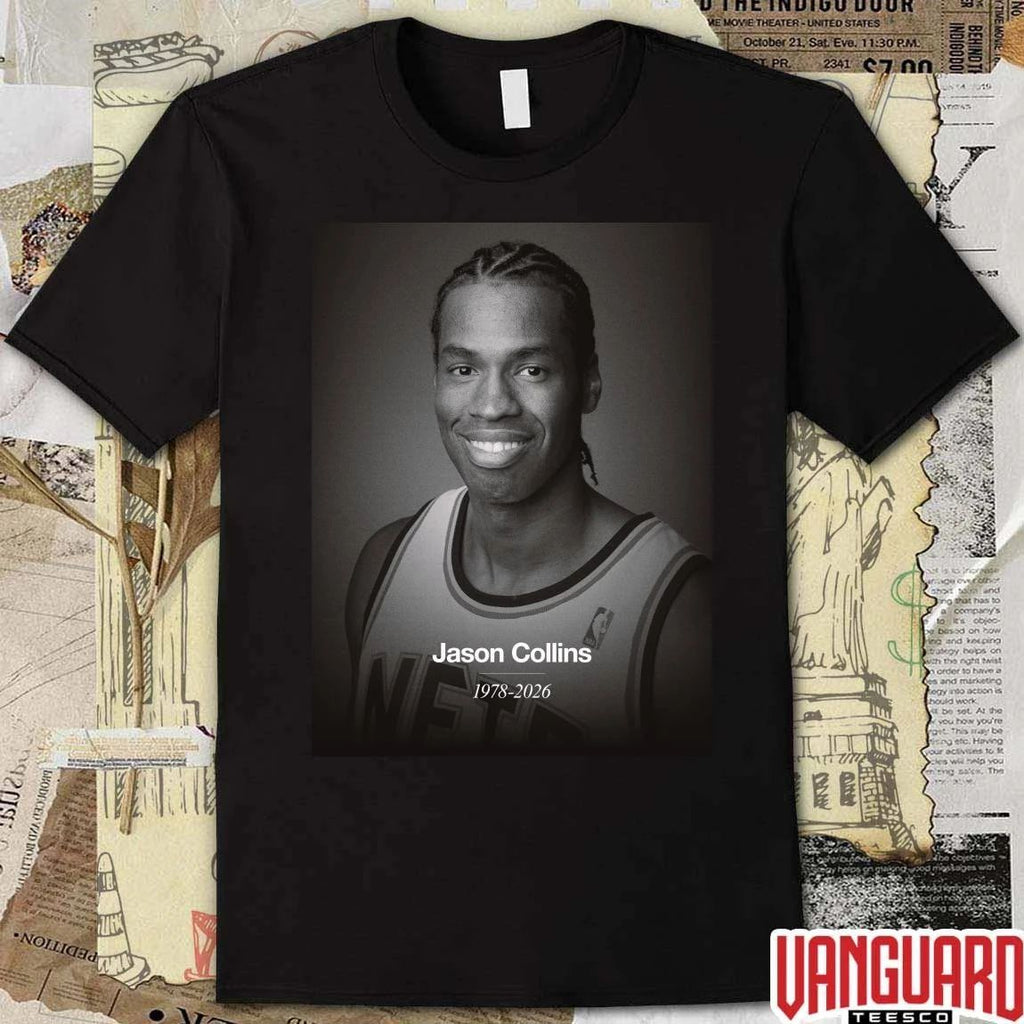 Jason Collins 1978 – 2026 Brooklyn Nets Poster t-shirt
