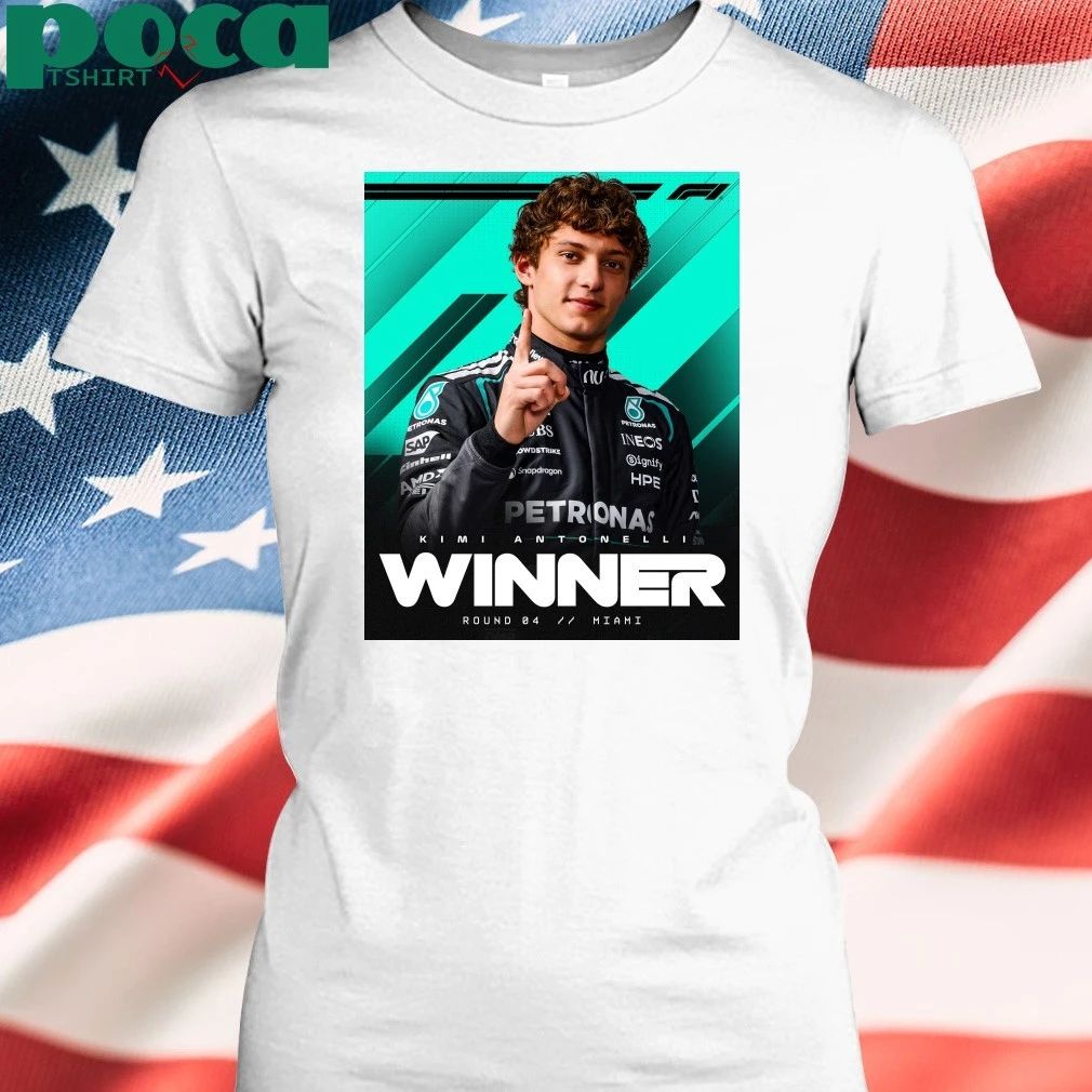Kimi Antonelli Winner Miami GP 2026 Mercedes-AMG PETRONAS F1 Team T-Shirt