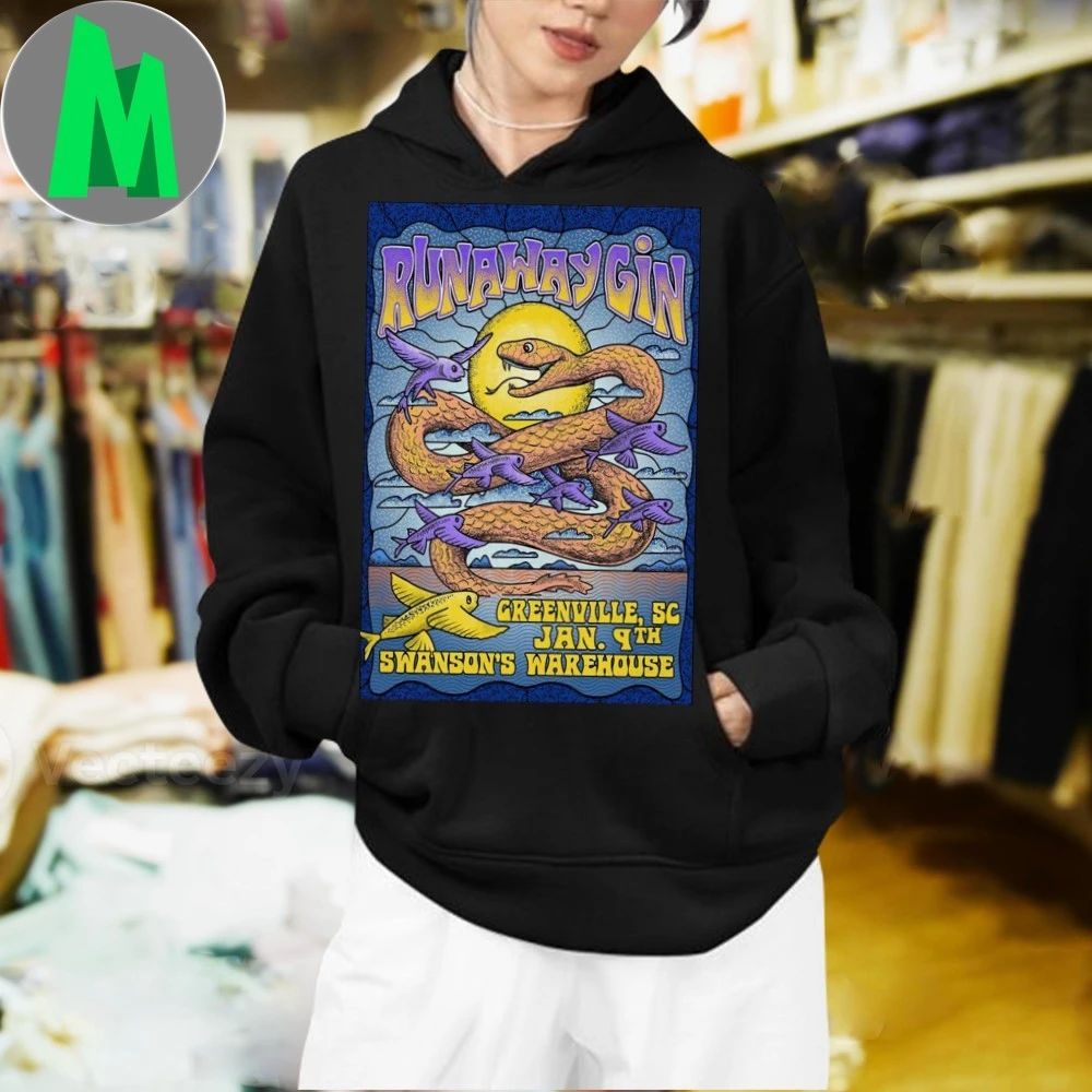 Original Runaway Gin Tour Greenville Sc 2026 Poster T-Shirt