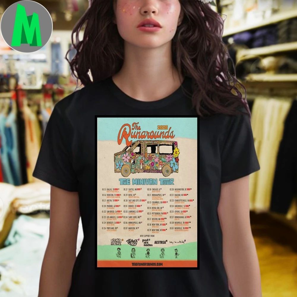 The Runarounds The Minivan Tour 2026 Poster Shirt