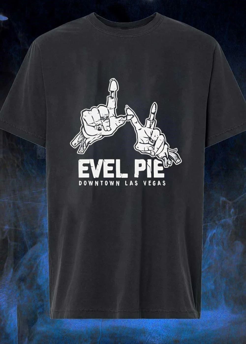 Evel Pie downtown Las Vegas hand sign shirt