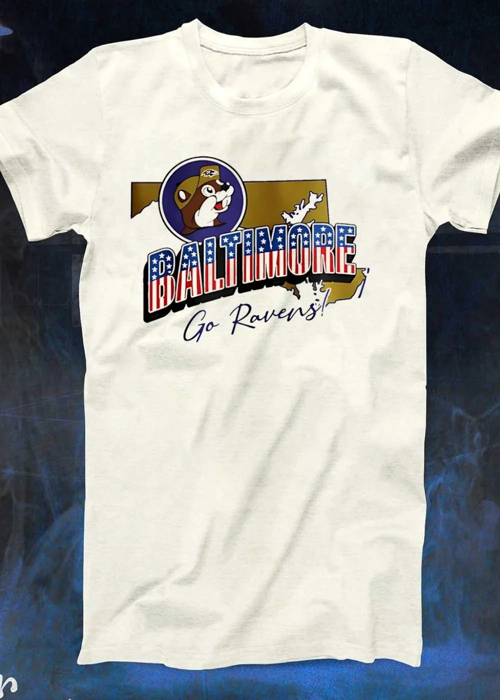 Baltimore Ravens x Buc-ee’s Patriotic map shirt
