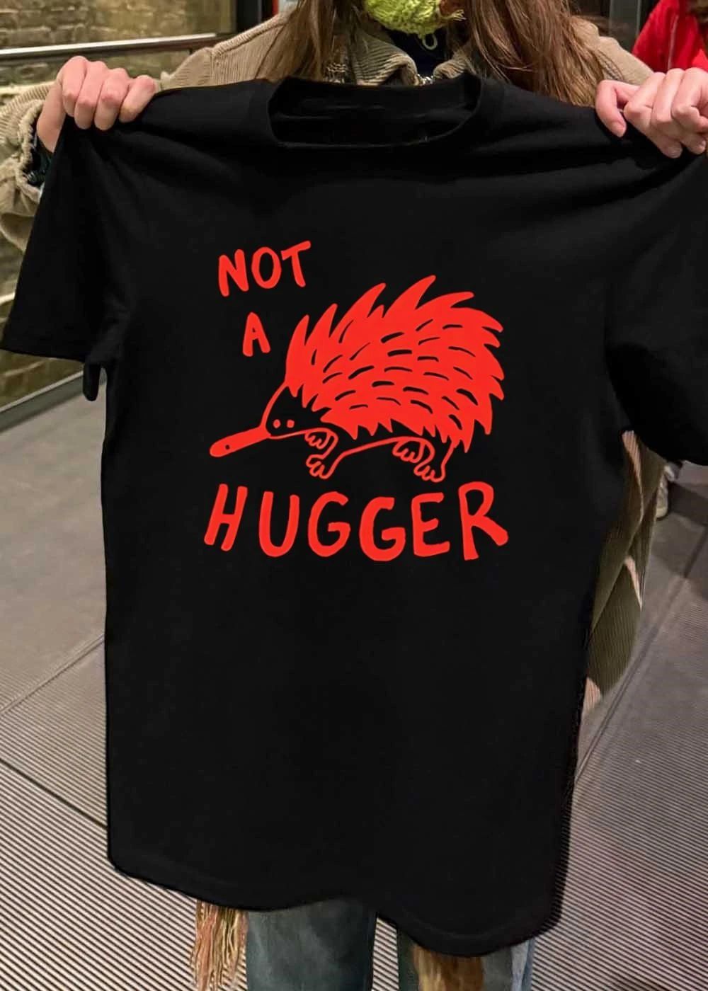 Red Spiky Echidna Not A Hugger Shirt
