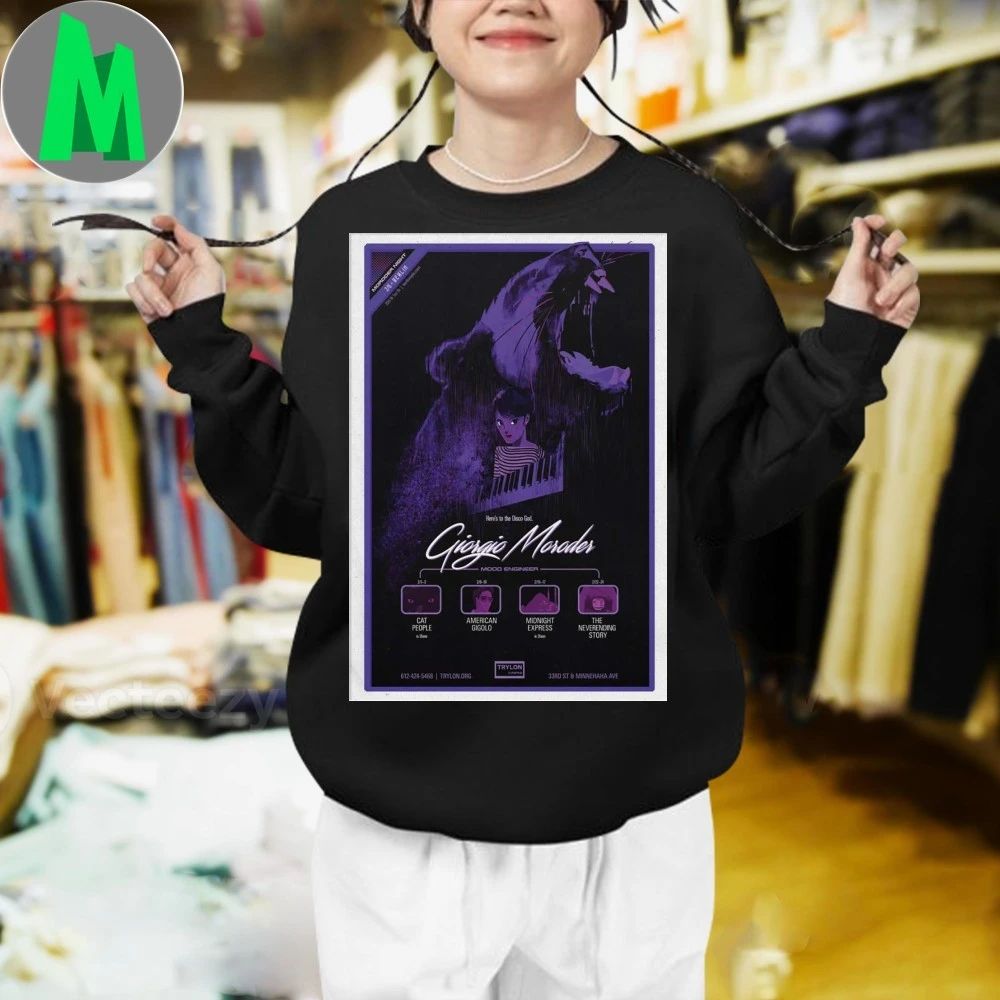 Giorgio Moroder Mood Engineer Trylon Cinema 2026 Poster Shirt