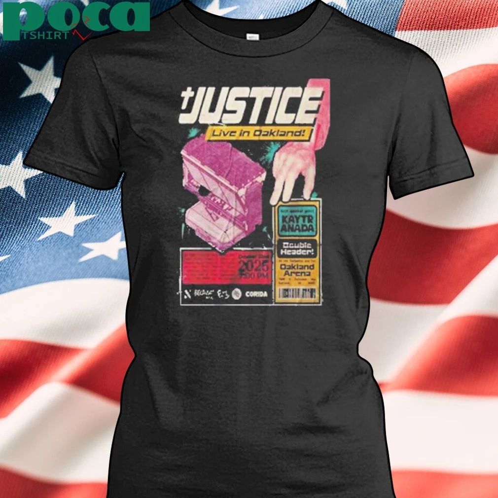 Justice Live In Oakland On October 22 2025 At Oakland Arena In Oakland CA shirt