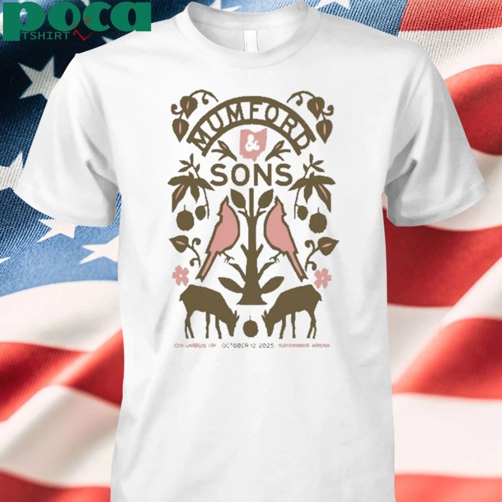 Mumford & Sons Tour Nationwide Arena, Columbus, OH October 12, 2025 shirt