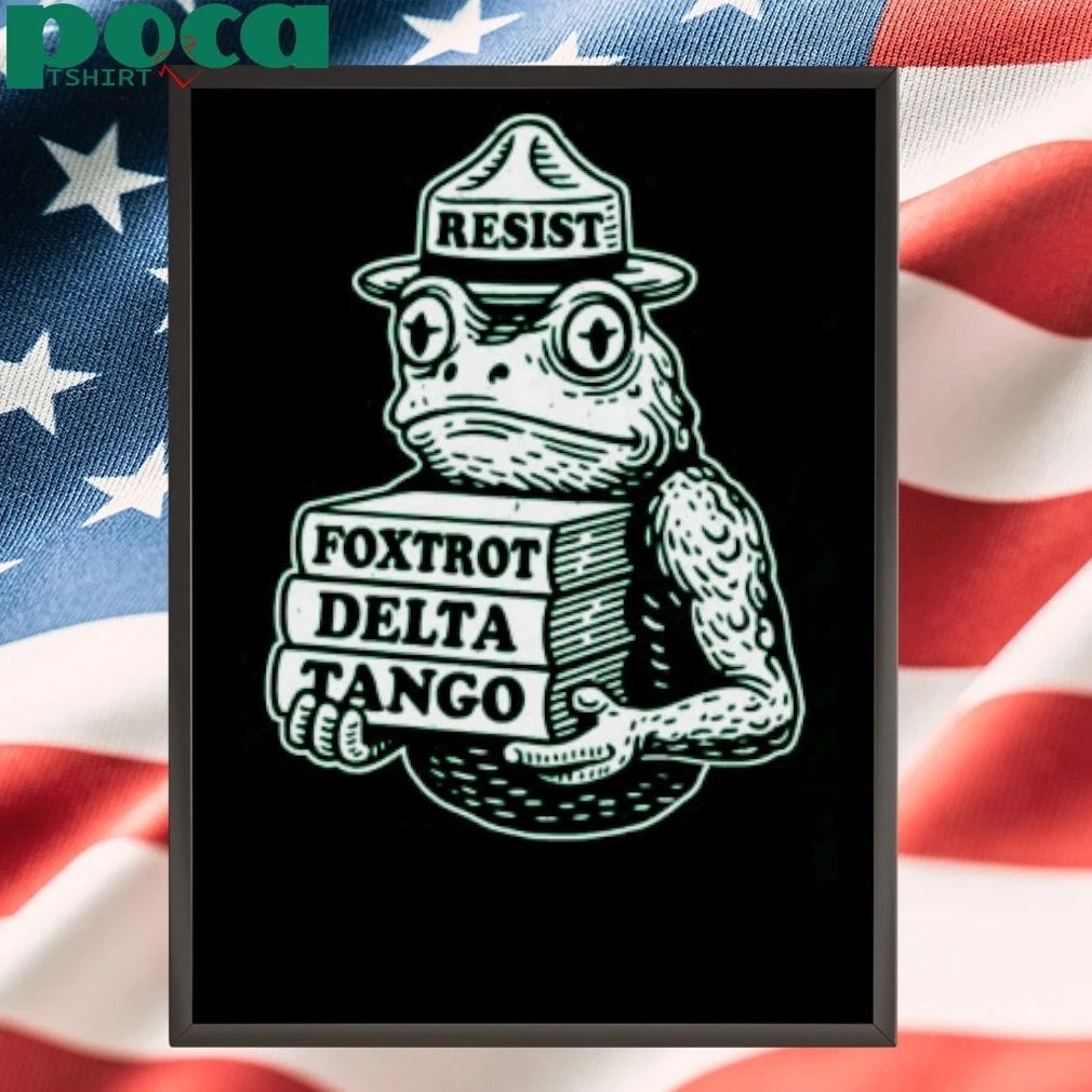 Portland-Frog-Protest Resist Foxtrot Delta Tango T-shirt